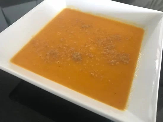 crema de calabaza y zanahoria