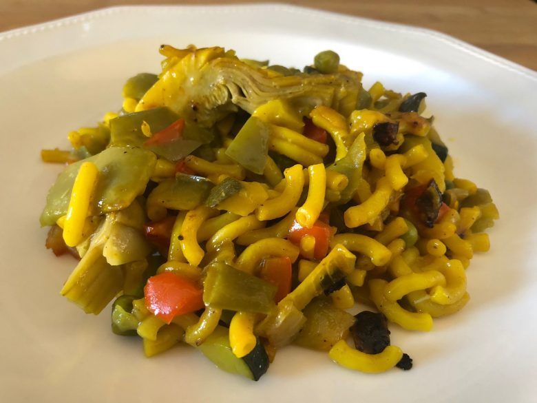 fideua de verduras